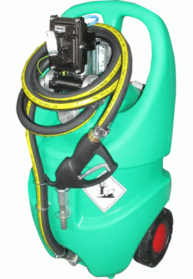 Міні-АЗС для палива (бензин) 55л  з електр. насосом 12В, трансп. колеса