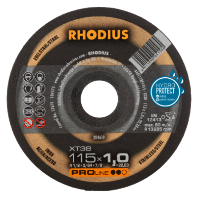 Круг відрізний 125*1*22,23 XT38 ProLine сталь/нержавіюча сталь; пряме виконання