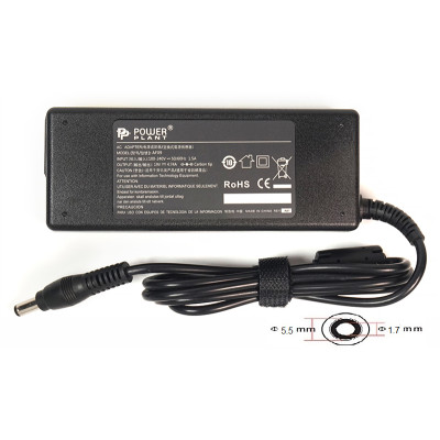 Блок живлення для ноутбуків PowerPlant ACER 220V, 19V 90W 4.74A (5.5*1.7)