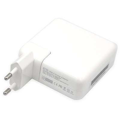 Блок живлення для ноутбуків PowerPlant APPLE 220V, 20V 61W (USB Type-C)