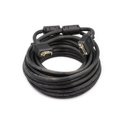 Відео кабель PowerPlant VGA-VGA, 10 м, Double ferrites