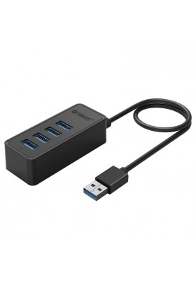USB-хаб ORICO USB 3.0 4 порта (W5P-U3-030-BK-BP)