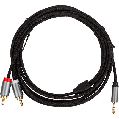 Аудіо кабель CableTime 3.5мм - 2x RCA, 3 м (CF13N)