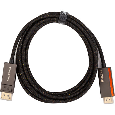 Кабель CableTime DisplayPort - HDMI, 8K, V2.1, 3 м (CD36N)