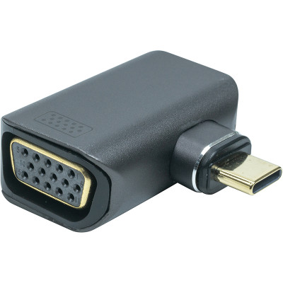 Адаптер PowerPlant USB Type-C - VGA, 1080P, 60Hz