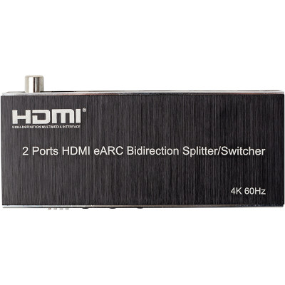Двонаправлений розгалужувач PowerPlant 2 Ports HDMI eARC