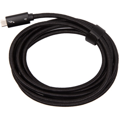 Кабель PowerPlant Thunderbolt 4, USB-C - USB-C, 40Gbps, 100W, 20V/ 5A, 8K/ 60HZ, 2м