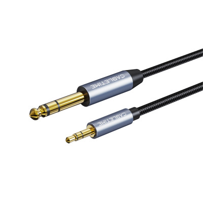 Аудіо кабель Cabletime 6.35 мм (M) - 3.5 мм (M), 3 м (CF25N)