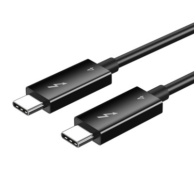 Кабель CableTime Thunderbolt 4, Type-C - Type-C, 40Gbps, 100W, 20V/ 5A, 8K/60HZ, 1 м (CT40H)