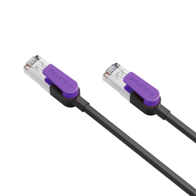 Патч-корд CableTime Cat8 FTP 40Gbps 2000MHz, 15 м, чорний (CN80T)