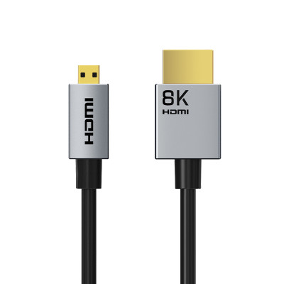 Кабель CableTime micro HDMI (M) - HDMI (M) 8K/60Hz, 48Gbps, 0.5 м (CH16E)