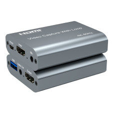 Зовнішня карта відеозахоплення PowerPlant HDMI to USB 4k/60hz (HDVC12)