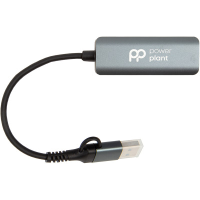 Адаптер USB 3.0 A/USB-C на RJ45, 1000 Мбіт/с