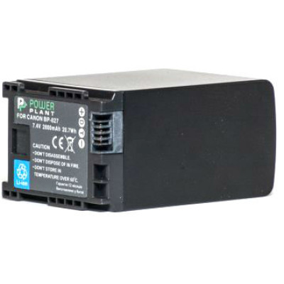 Акумулятор PowerPlant Canon BP-827 Chip 2800mAh