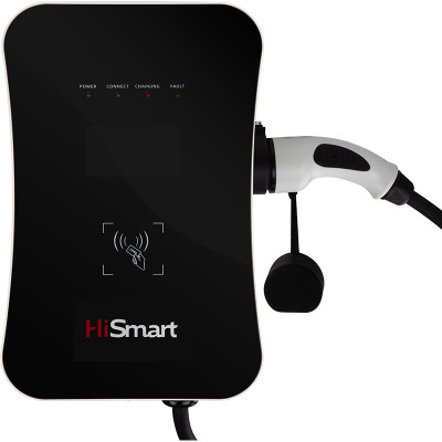 Зарядна станція для електромобілів HiSmart Type 2, 22kW, 32A, 3-фазна, 5м