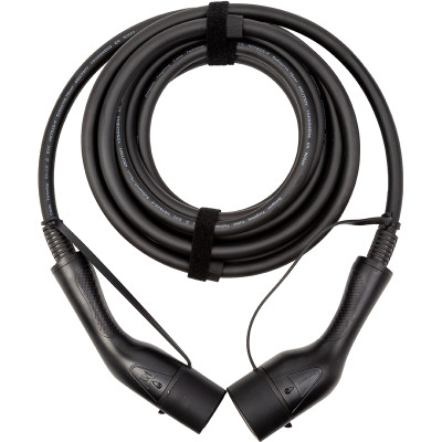 Зарядний кабель Duosida для електромобiлiв,Type 2 - Type 2, 32A, 22kW, 3-фазний, 7м