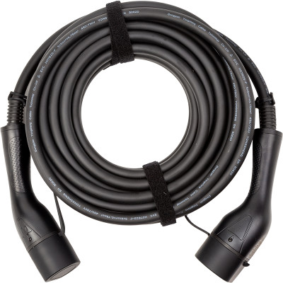 Зарядний кабель Duosida для електромобiлiв,Type 2 - Type 2, 32A, 22kW, 3-фазний, 10м