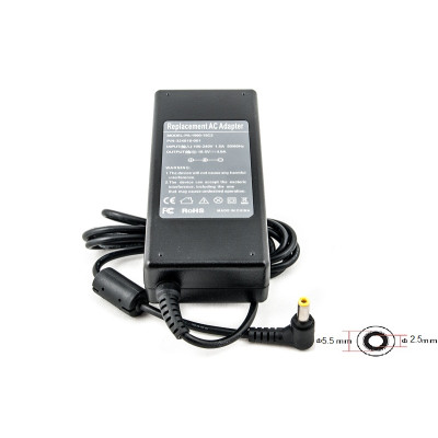 Блок живлення для ноутбуків PowerPlant HP 220V, 18.5V 90W 4.9A (5.5*2.5)