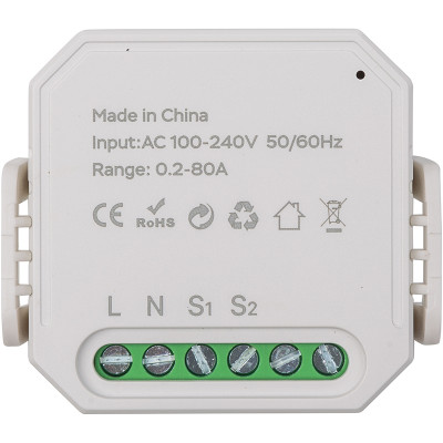 Вимикач лічильника енергії Tuya Wi-Fi MS01, 1 CT