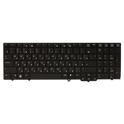 Клавіатура для ноутбука HP 6540B, 6545B, 6550B чорний, чорний фрейм