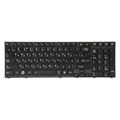 Клавiатура для ноутбука TOSHIBA Satellite A660, A665 чoрний, чoрний фрейм