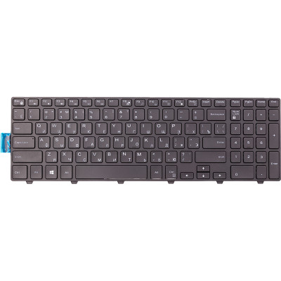 Клавіатура для ноутбука DELL Inspiron 5558 чорна, підсвічування