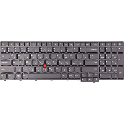 Клавіатура для ноутбука Lenovo ThinkPad L560, чорна, чорний фрейм