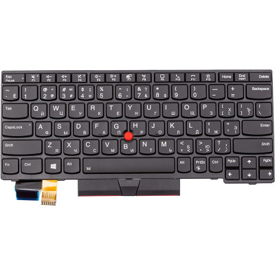 Клавіатура для ноутбука Lenovo Thinkpad X13 чорна, підсвічування, trackpoint
