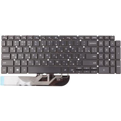 Клавіатура для ноутбука DELL Inspiron 5584, 5590, чорна, підсвічування