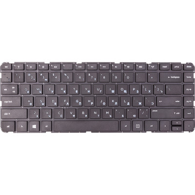 Клавіатура для ноутбука HP Pavilion Sleekbook 14-B, чорна, без фрейму