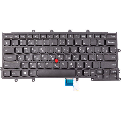Клавіатура для ноутбука Lenovo ThinkPad A275, чорна, чорний фрейм