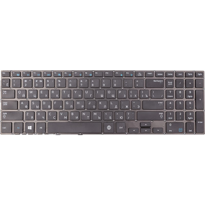 Клавіатура для ноутбука SAMSUNG 370R5E чорна, без фрейму