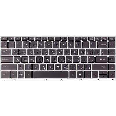 Клавіатура для ноутбука HP ProBook 5330m, чорна, сірий фрейм