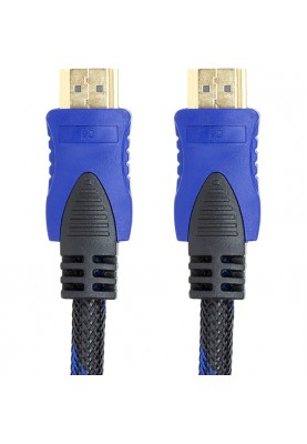 Видео кабель PowerPlant HDMI - HDMI, 3м, позолоченные коннекторы, 1.3V, Nylon, Double ferrites