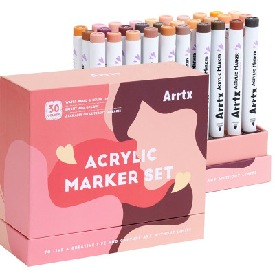 Акрилові маркери Arrtx 30c (Brush Tip), відтінки шкіри