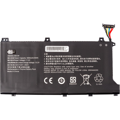 Акумулятор PowerPlant для ноутбуків Huawei MateBook D15 2020 (HB4692J5ECW) 11.4V 3000mAh
