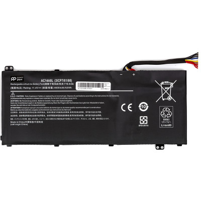 Акумулятор PowerPlant для ноутбуків ACER Aspire V15 NITRO (AC15B7L) 11.4V 4600mAh