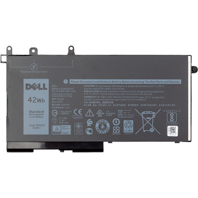 Акумулятор для ноутбуків DELL Latitude E5280 (3DDDG) 11.4V 3500mAh (original)