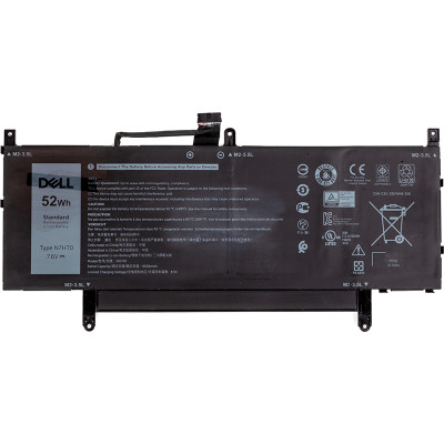 Акумулятор для ноутбуків DELL Latitude 9510 (N7HT0) 7.6V 6500mAh (original)