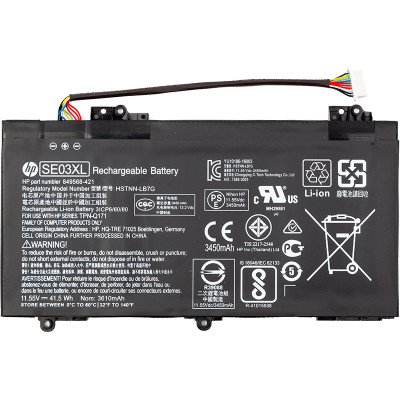Акумулятор для ноутбуків HP Pavilion 14-al000 (SE03XL) 11.55V 3450mAh (original)