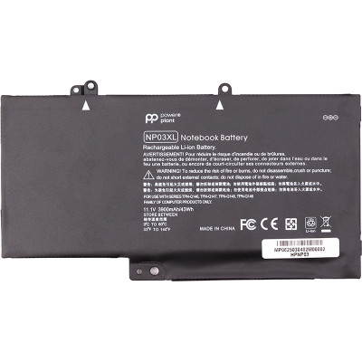 Акумулятор PowerPlant для ноутбуків HP Envy 15-U010DX (NP03XL) 11.1V 3900mAh