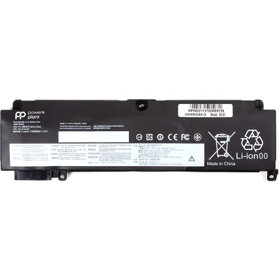 Акумулятор PowerPlant для ноутбуків LENOVO ThinkPad T470s (L16M3P73) 11.1V 2274mAh