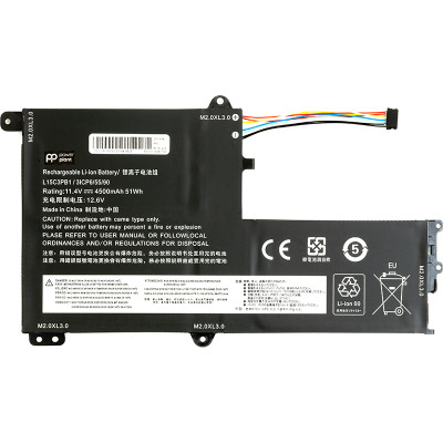 Акумулятор PowerPlant для ноутбуків Lenovo Flex 5-1470 (L15C3PB1) 11.4V 4500mAh