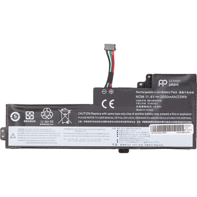 Акумулятор PowerPlant для ноутбуків LENOVO ThinkPad T480 (01AV421) 11.4V 2000mAh