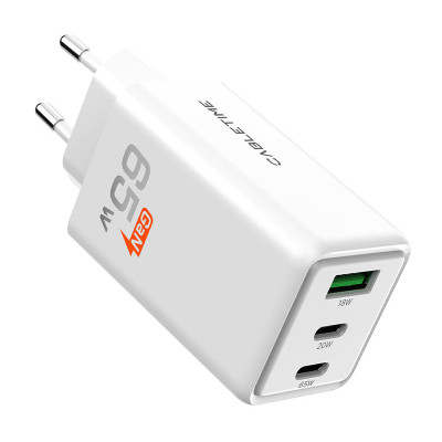 Зарядний пристрій CableTime GaN PD 2C1A 65W (G65AW)