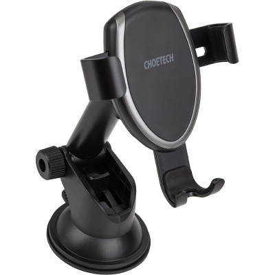 Автомобільний тримач для телефону CHOETECH, з функцією бездротової зарядки 10 W