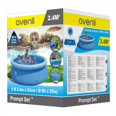 Круглий надувний басейн Avenli 240 x 64 см