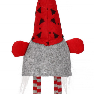 Новорічний м'який декоративний гном у шапці Ельфіня Springos Christmas Lady 40 см