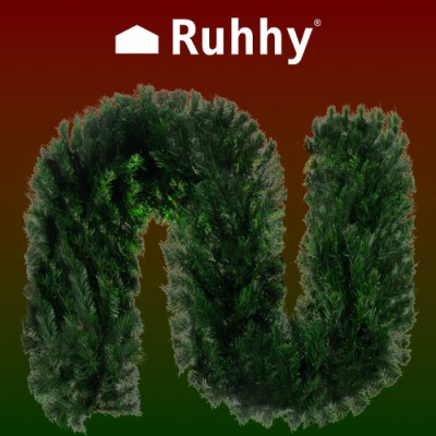 Різдвяна штучна зелена гірлянда-вінок 2,7 м Ruhhy (Польща)
