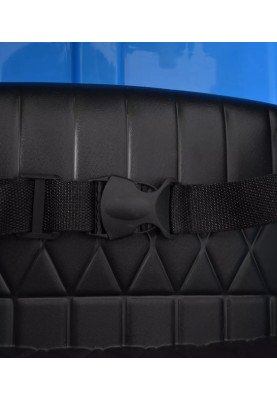 Дитячий спортивний електромобіль кабріолет зі спойлером Cabrio 6V 5A (пульт, LED-фари, музика, педаль газу), Синій